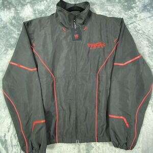 Tron Ares Jacket Mens XL Promo Promotional Disney Movie Logo Black Red NWT *FLAW